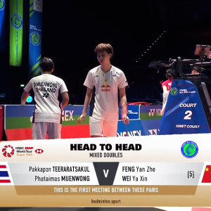 2025年 全英公开赛 R32 帕克卡波·提拉萨库尔&法塔伊玛·慕恩旺[泰国] vs [中国]冯彦哲&魏雅欣