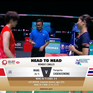 2025年 马来西亚公开赛 SF 王祉怡[中国] vs [泰国]波恩皮查·乔伊凯旺
