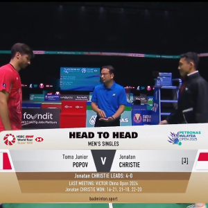 2025年 马来西亚公开赛 R32 托马·朱尼尔·波波夫[法国] vs [印尼]乔纳坦·克里斯蒂