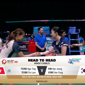 2025年 马来西亚公开赛 R32 杨雅婷&杨霈霖[中国香港] vs [韩国]金慧贞&孔熙容