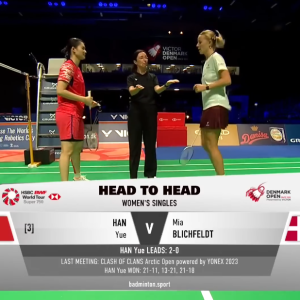 2025年 丹麦公开赛 QF 韩悦[中国] vs [丹麦]米娅·布里西费尔特