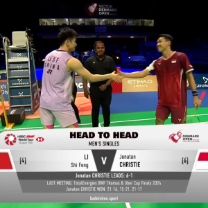 2025年 丹麦公开赛 QF 李诗沣[中国] vs [印尼]乔纳坦·克里斯蒂