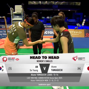 2025年 丹麦公开赛 SF 安洗莹[韩国] vs [日本]山口茜