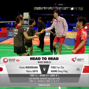 2025年 丹麦公开赛 SF 绿川大辉&斋藤夏[日本] vs [中国]冯彦哲&黄东萍