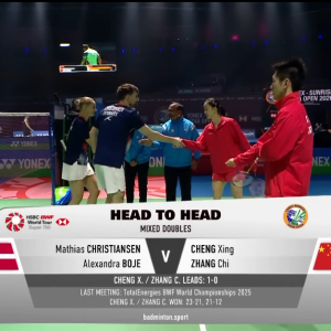 2026年 印度公开赛 混双 QF 马蒂亚斯·克里斯蒂安森&亚历山德拉·博尔[丹麦] vs [中国]程星&张驰