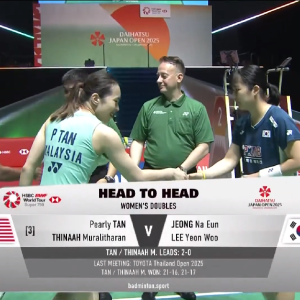 2025年 日本公开赛 QF 陈康乐&蒂娜·穆拉利塔兰[马来西亚] vs [韩国]郑娜银&李妍雨