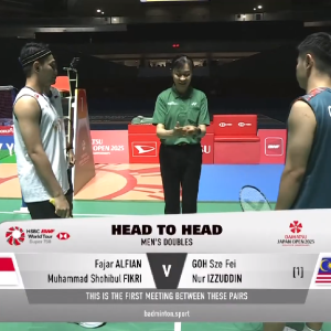 2025年 日本公开赛 QF 法贾尔·阿尔菲安&穆罕默德·肖希布·菲克里[印尼] vs [马来西亚]吴世飞&努尔·伊祖丁·鲁姆萨尼
