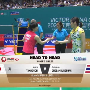 2025年 中国公开赛 R16 山口茜[日本] vs [泰国]布桑南·恩布鲁庞