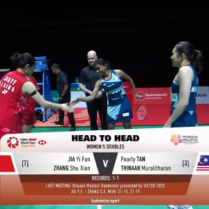 2025年 马来西亚大师赛 SF 贾一凡&张殊贤[中国] vs [马来西亚]陈康乐&蒂娜·穆拉利塔兰