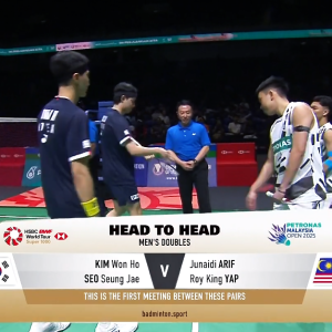 2025年 马来西亚公开赛 R32 金元昊&徐承宰[韩国] vs [马来西亚]朱奈迪·阿里夫&叶睿庆