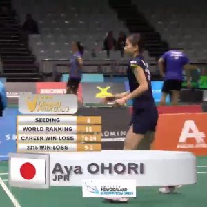 2015年 新西兰公开赛 何冰娇[中国] vs [日本]大堀彩