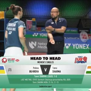 2025年 美国公开赛 波琳娜·布洛娃[乌克兰] vs [印度]坦维·夏尔马