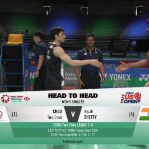 2025年 美国公开赛 周天成[中国台北] vs [印度]阿尤什·谢蒂