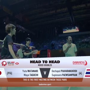 2025年 印尼大师赛 渡边勇大&田口真彩[日本] vs [泰国]德差波·普瓦拉努克罗&苏皮萨拉·帕维斯坦帕