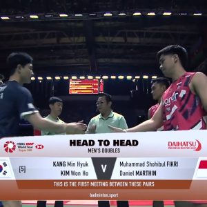2025年 印尼大师赛 姜珉赫&金元浩[韩国] vs [印尼]穆罕默德·肖希布·菲克里&丹尼尔·马丁