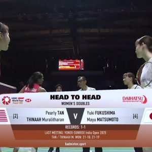 2025年 印尼大师赛 陈康乐&蒂娜·穆拉利塔兰[马来西亚] vs [日本]福岛由纪&松本麻佑