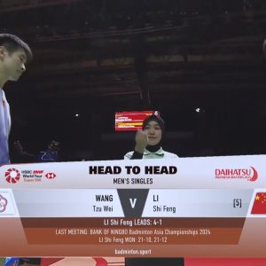 2025年 印尼大师赛 王子维[中国台湾] vs [中国]李诗沣