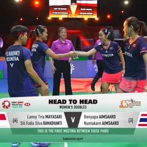 2025年 泰国大师赛 兰妮·特里亚·马亚萨里&西蒂·法迪亚·席尔瓦·拉马丹蒂[印尼] vs [泰国]本雅帕·艾姆萨德&伦塔卡恩·艾姆萨德