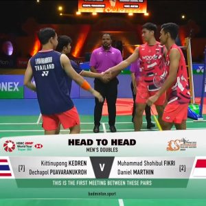 2025年 泰国大师赛 吉丁努蓬·革德伦&德差波·保乌拉努科[泰国] vs [印尼]穆罕默德·肖希布·菲克里&丹尼尔·马丁