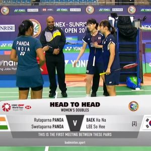 2025年 印度公开赛 鲁塔帕尔娜·潘达&斯威达帕纳·潘达[印度] vs [韩国]白荷娜&李绍希