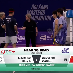 2025年 奥尔良大师赛 F 姜珉赫&奇东柱[韩国] vs [中国]梁伟铿&王昶