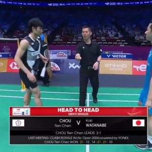 2025年 苏迪曼杯 周天成[中国台北] vs [日本]渡边航贵