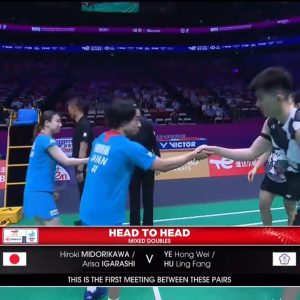 2025年 苏迪曼杯 绿川大辉&五十岚有纱[日本] vs [中国台北]叶宏蔚&胡绫芳