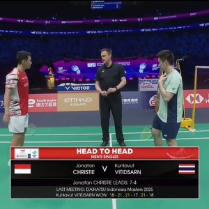 2025年 苏迪曼杯 乔纳坦·克里斯蒂[印尼] vs [泰国]昆拉武特·威提讪