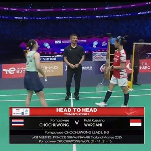 2025年 苏迪曼杯 李美妙[泰国] vs [印尼]普特里·库苏玛·瓦尔达尼