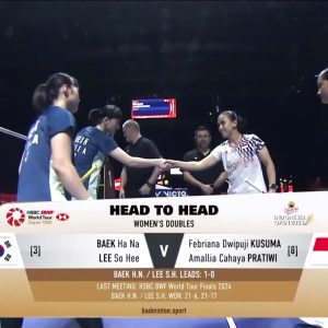 2025年 印尼公开赛 白荷娜&李绍希[韩国] vs [印尼]法布里安娜·德维普吉·库苏马&阿玛莉亚·卡哈亚·普拉蒂维