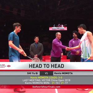 2018年 世界巡回赛 石宇奇[中国] vs [日本]桃田贤斗