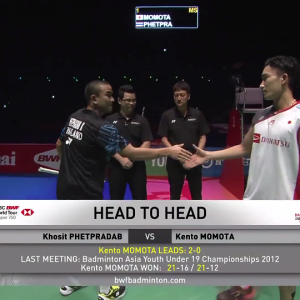 2018年 日本公开赛 科希特·菲特普拉达[泰国] vs [日本]桃田贤斗