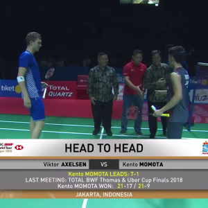 2018年 印尼公开赛 安塞龙[丹麦] vs [日本]桃田贤斗