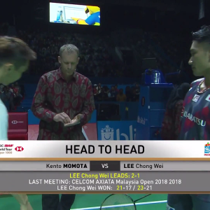 2018年 印尼公开赛 李宗伟[马来西亚] vs [日本]桃田贤斗