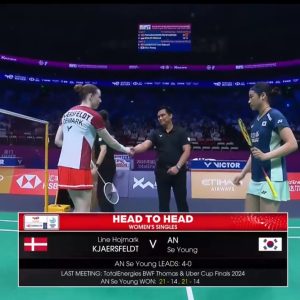2025年 苏迪曼杯 莱恩·霍尔马克·杰克斯菲德[丹麦] vs [韩国]安洗莹