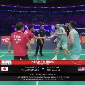 2025年 苏迪曼杯 保木卓朗&小林优吾[日本] vs [马来西亚]谢定峰&苏伟译