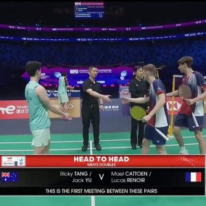 2025年 苏迪曼杯 梅尔·卡托恩&卢卡斯·雷诺阿[法国] vs [澳大利亚]瑞奇·唐&于亚贝