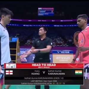 2025年 苏迪曼杯 萨西什·库马尔·卡鲁纳卡兰[印度] vs [英格兰]黄涵瑞
