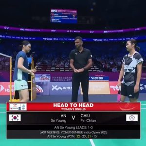 2025年 苏迪曼杯 安洗莹[韩国] vs [中国台北]邱品蒨