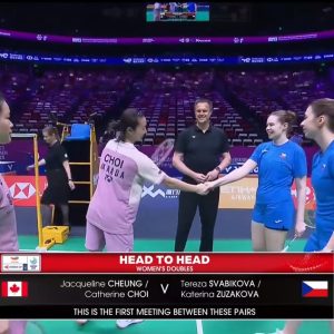 2025年 苏迪曼杯 杰奎琳&凯瑟琳[加拿大] vs [捷克]特里萨·斯瓦比科娃&卡特日娜·祖扎科娃