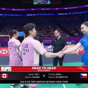 2025年 苏迪曼杯 凯文·李&埃莉安娜·张[加拿大] vs [捷克]翁德雷·克拉尔&特里萨·斯瓦比科娃