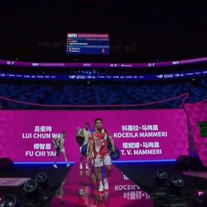 2025年 苏迪曼杯 吕俊玮&付智恩[中国香港] vs [阿尔及利亚]科西拉·马梅里&塔妮娜·马梅里