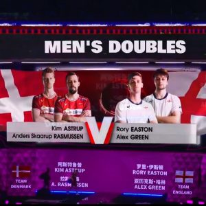 2025年 苏迪曼杯 阿斯特鲁普&安德斯·斯考劳普·拉斯姆森[丹麦] vs [英格兰]罗里·伊斯顿&亚历克斯·格林