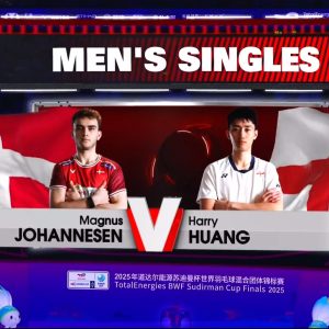 2025年 苏迪曼杯 马格纳斯·约翰森[丹麦] vs [英格兰]黄涵瑞