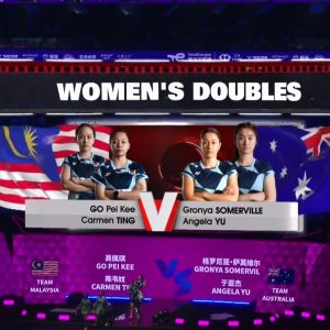 2025年 苏迪曼杯 吴佩琪&陈韦妏[马来西亚] vs [澳大利亚]格罗尼亚·萨莫维尔&于亚杰