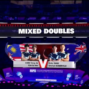 2025年 苏迪曼杯 陈堂杰&杜颐沩[马来西亚] vs [澳大利亚]瑞奇·唐&康荣雅