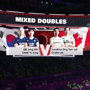 2025年 苏迪曼杯 李钟民&蔡侑玎[韩国] vs [加拿大]赖炳瓒&克里斯托·赖