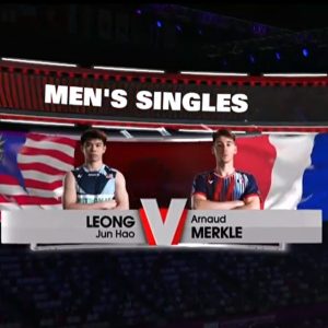 2025年 苏迪曼杯 梁峻豪[马来西亚] vs [法国]阿诺·梅克尔