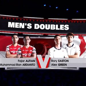 2025年 苏迪曼杯 法加尔·阿尔菲安&穆罕默德·阿迪安托[印度尼西亚] vs [英格兰]罗里·伊斯顿&亚历克斯·格林