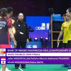 2025年 亚洲锦标赛 贾法尔·希达亚图拉&费利沙·艾伯塔·纳撒尼尔·帕萨里布[印度尼西亚] vs [日本]绿川大辉&斋藤夏